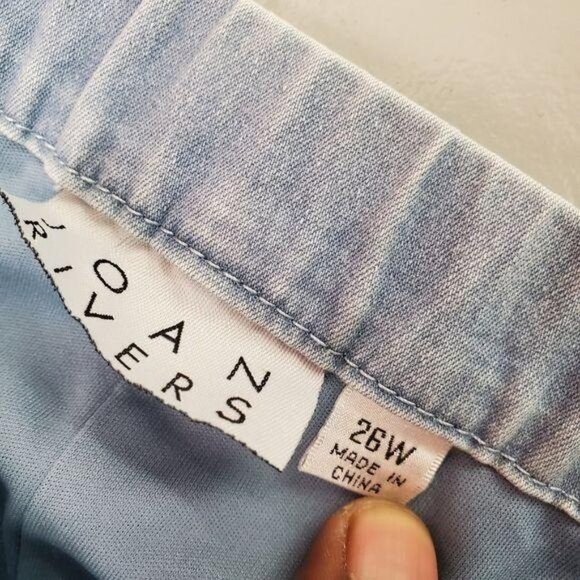 Joan Rivers |  Light Blue Wash Jeans Skirt - Picture 4 of 6